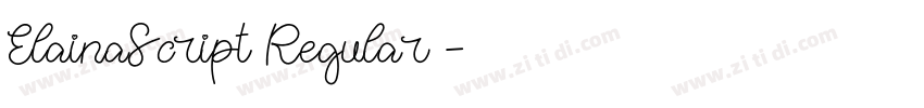 ElainaScript Regular字体转换